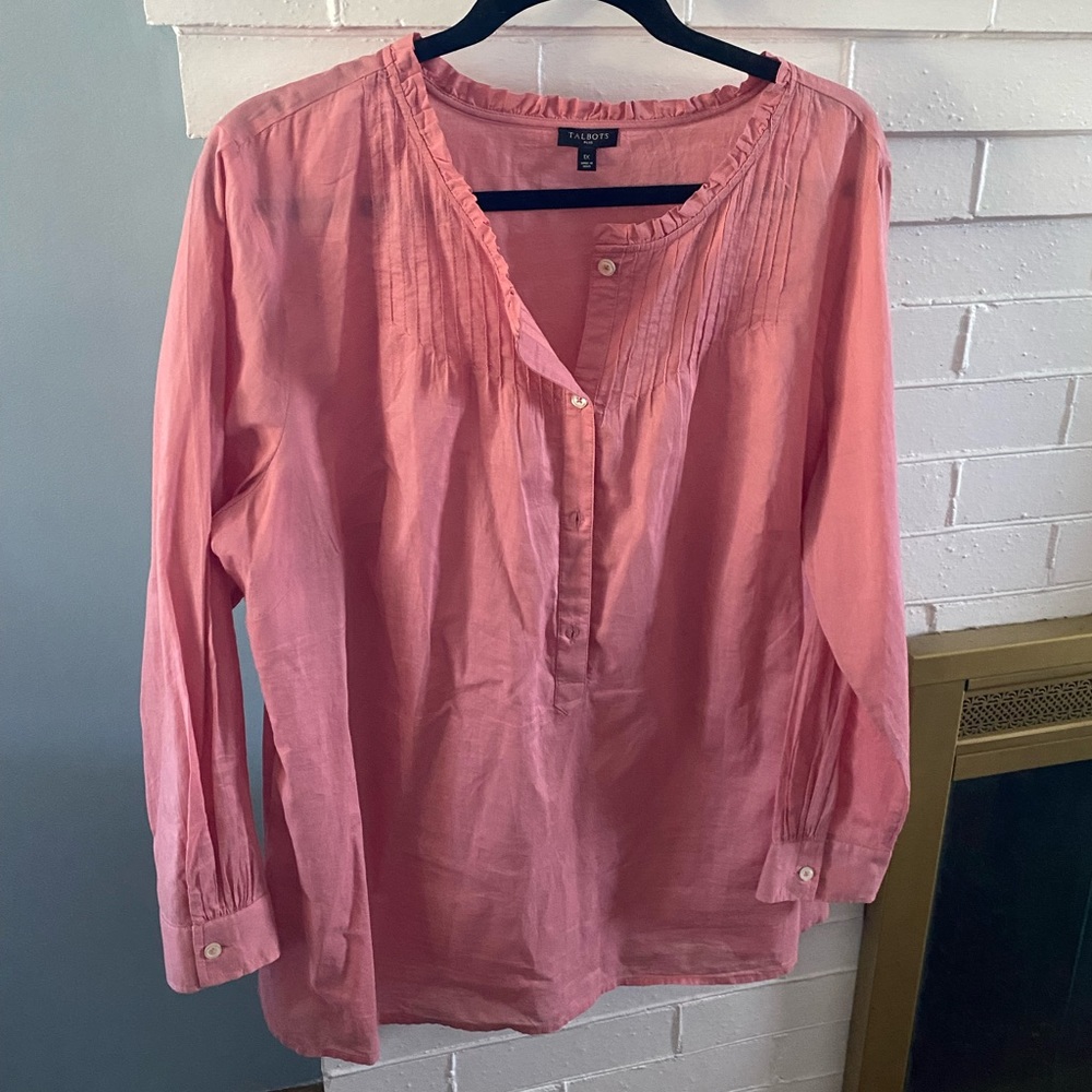 Sz 1x Talbots Cotton Top